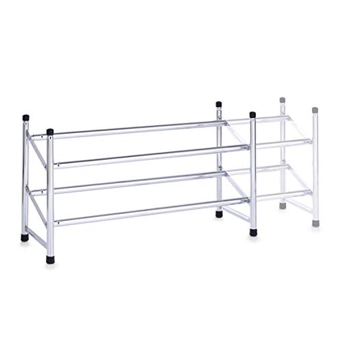 Zeller 13122 shoe rack, chrome / x 64-117 x 23 36