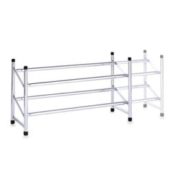 Zeller 13122 shoe rack, chrome / x 64-117 x 23 36