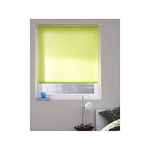 MADECOSTORE Polyester Roller Blind, Fern Green, L 94 x H 190 cm (Fabric = L90 cm)
