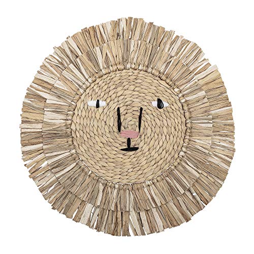 Bloomingville Basir Wall Decoration, Water Hyacinth, Natural, 63 cm (Diameter)