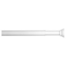 Sealskin Shower Curtain Tension Rod, extensible, Metal, White, 2 X 2 X 185 cm