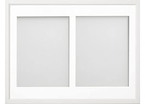Frame Company Drayton Multi Aperture Photo Frame, White, 16x12 for 9x7 inch (x2)