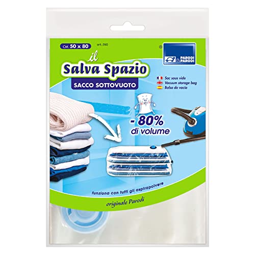 PARODI & PARODI Vacuum Bags for Clothes, Sheets, Blankets, Duvets, Size 50 x 80 cm