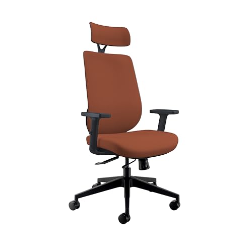 MALDINI HIGH BACK OFFICE CHAIR - ORANGE/BLACK