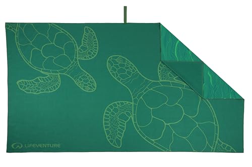 Lifeventure Recycled SoftFibre Travel Towel — Compact, Lightweight Quick-Dry Sports & Beach Towel, Sand-Free Design