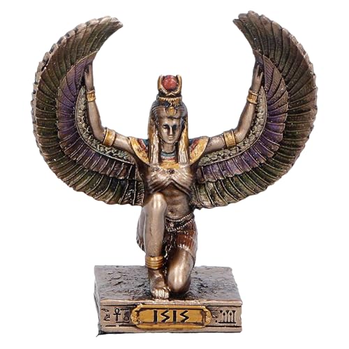 Nemesis Now Isis Goddess of Magic and Wisdom (Mini) - Ancient Egypt Art Decor, Bronzed Hand-Painted Resin Statue, Mythology Collectible