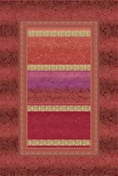Bassetti Monreal 9322162 Bedspread 100% Cotton R1 260 x 260 cm Red