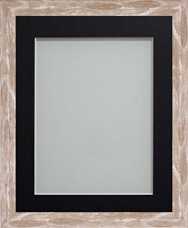 Frame Company Camber Range 14X11-Inch Brown Picture Photo Frame with Black Mount For Image Size 12x8-Inch