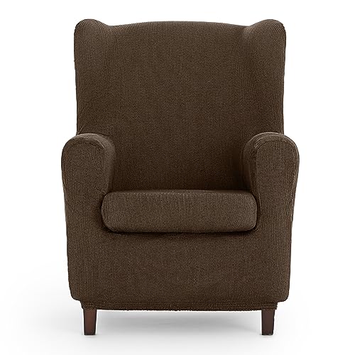 Eysa Ulises elastic wing chair sofa cover colour 07-brown, Polyester-Cotton, 37 x 5 x 29 cm, F815467