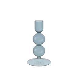 like. by Villeroy & Boch - Like Home Blue Ice Candleholder, Elegant Glass Taper Candle Holder, Modern Home Decoration