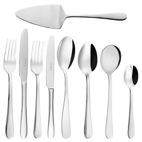 Grunwerg Windsor Carded 60-Piece Boxed Mirror Cutlery Set 60BXWDR, 18/0 Stainless Steel