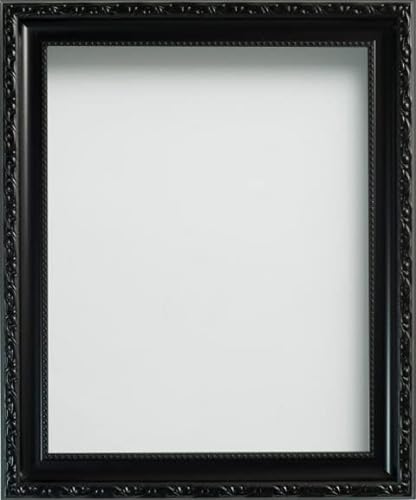 Frame Company Brompton Range Ornate Photo Frame, Black 8x6 inch