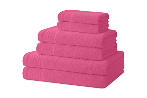 Degrees home - Bath towels - Towel set - 2 shower towels, 2 hand towels and 2 bidet towels - 100% cotton - 480 g/m2