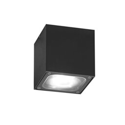 Konstsmide Outdoor Lights/Cesena Porch Ceiling or Eaves Light/High Power 6 W LED/Clear Glass Lens/IP54/Aluminium/Anthracite