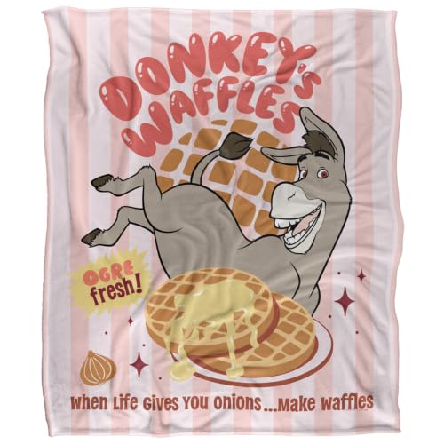Shrek Donkeys Waffles Silky Touch Super Soft Throw Blanket 152 X 127 Cm