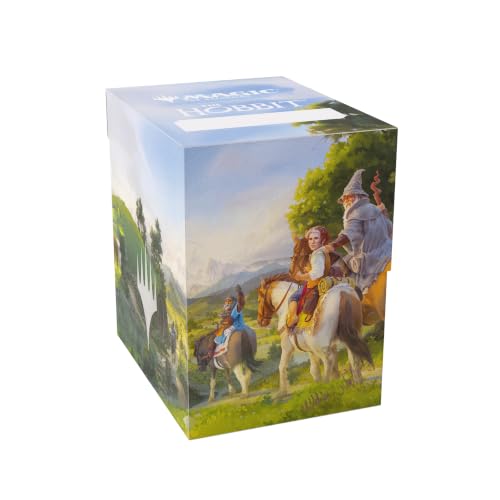 Gamegenic Magic: The Gathering The Hobbit Soft Crate 80+ - Leaving Hobbiton - Magic The Gathering Officially Licenced Trading Card deck boxes. Protecting and storing your collectible cards