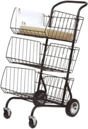 M-Office Selene Correspondence Trolley Comprised of 3 Baskets 10 kg Capacity Each