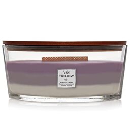 WoodWick Ellipse Trilogy Scented Candle with Crackling Wick - Amethyst Sky - Up to 50 Hours Burn Time