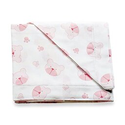 Italbaby 3 Piece Fantasy Cot Sheet Set, Pink