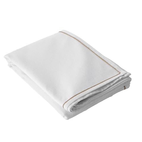 Enjoy Home Water-Repellent Tablecloth 140 x 300 cm, Linen Look 80% Cotton and 20% Polyester, Recycled Cotton 180 g/m??, Lina Outdoor Table Decoration Collection, Bohemian Country Spirit