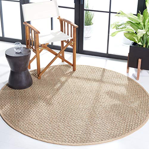 Safavieh Natural Fiber Rug for Living Room, Dining Room, Bedroom - Natural Fiber Collection, Short Pile, in Natural and Beige, 76 X 183 cm