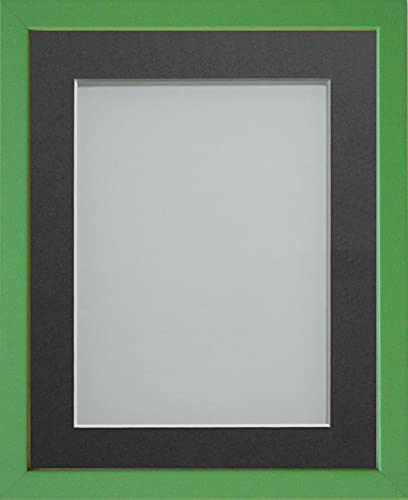 Frame Company Jellybean Range Green Wooden 30x20 inch Picture Photo Frame with Grey Mount for Image A2 * Choice of Colours & Sizes* Fitted with Perspex