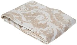 Linder 3117379 Fireproof Print Polyester Eyelet Curtain 145 x 260 x 40 cm Beige