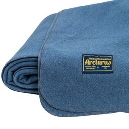 Arcturus Bighorn 100% Virgin Wool Blanket - Queen Size (Steel Blue)