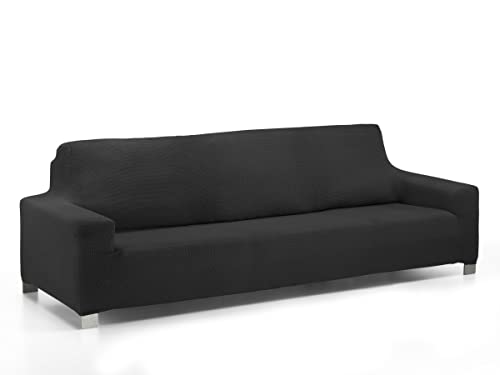 Martina Home Daytona Super Elastic Multi Adaptable Sofa Cover, Black, 1 Seater