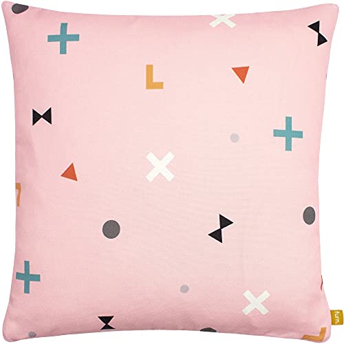 furn. Bitsa Cushion Cover, 100% Recycled Polyester, Blush