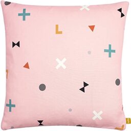 furn. Bitsa Cushion Cover, 100% Recycled Polyester, Blush