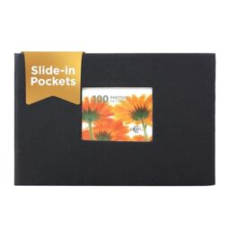 "Kiera Grace Album-Holds 100 4"" x 6"" Photos, Black"