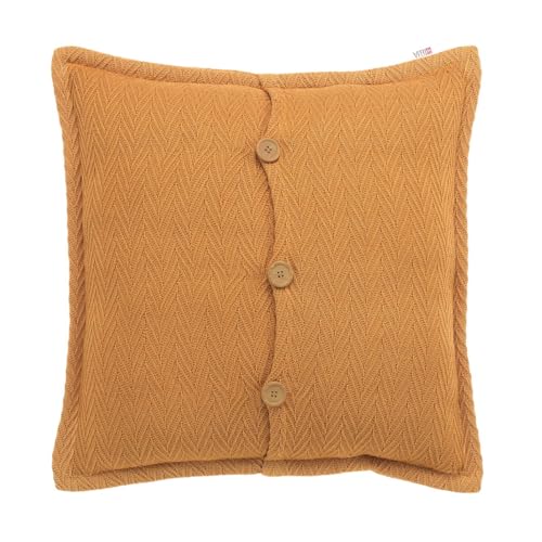 Alexandra House Living Mustard cushion cover 50 x 50 cm