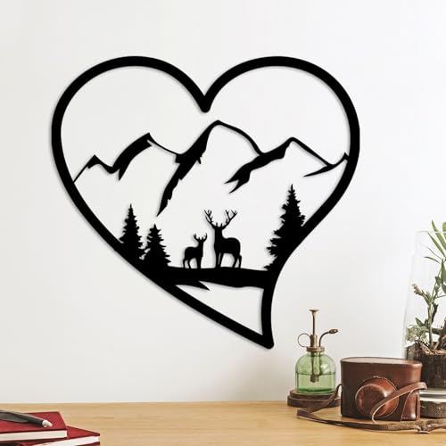 Stylish Black Decorative Metal Wall Accessory, 51 x 54 cm, 100% Metal, 1.5 mm Thickness, Perfect for Modern Home Decor & Accent Walls