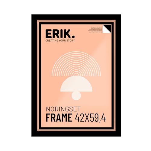 Grupo Erik A2 Picture Frame - Black Photo Frames Wall, Large Picture Frames A2, Family Photo Frame, Art Wall Decor - New Home Gifts, Home Decor Gifts