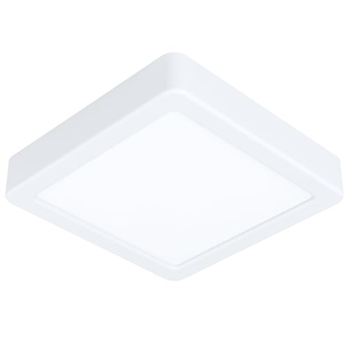 EGLO Fueva 5 LED Ceiling Light L x W 16 cm 1 Bulb Surface-Mounted Light Made of Steel and a Plastic Light Surface Ceiling Light in White LED Surface-Mounted Lamp Neutral White