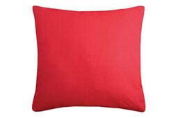 LOVELY CASA Duo Cotton Cushion, Cotton, red, 40x40 cm