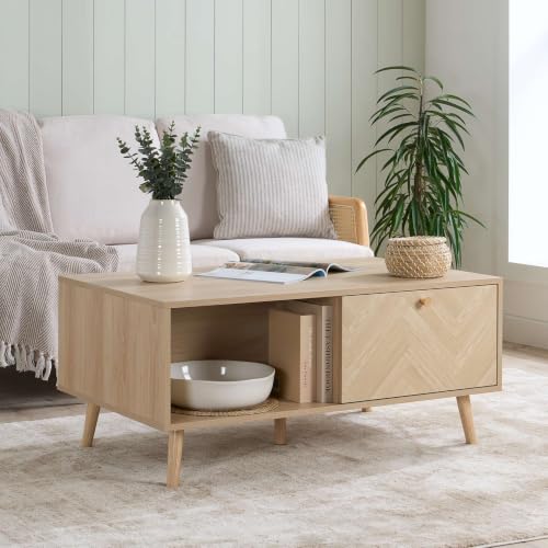 Birlea Herringford 1 Drawer Coffee Table (Oak)
