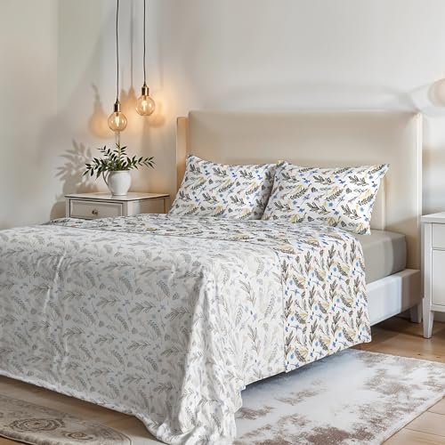 MB HOME ITALY ???Fantasy??? Bed Sheets Set, Double, Provenza