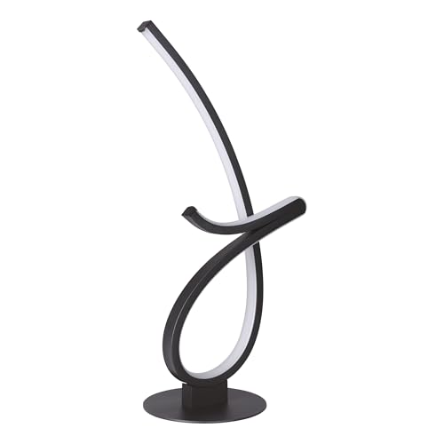 Eglo LED Table lamp Cardoncito, Designer Bedside lamp, Adjustable Decorative Metal Light in Black, Warm to Cool White, H 46 cm