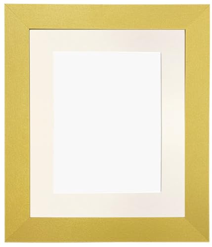 FRAMES BY POST Metro Picture Photo Frame Gold with Ivory Mount 10 x 8 Image Size 7 x 5 Inch
