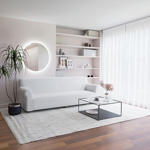 Italian Bed Linen Two-way Sofa Cover More Beautiful White 4 Seater