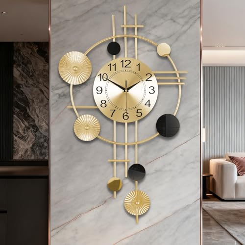 Gilacco Wall Clock(433-golden, US)