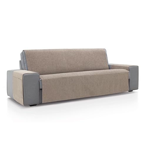 ECOMMERC3 - 2 Seater Sofa Cover Size 115 x 220 cm - Beige Soft Touch Sofa Cover 100% Made in Spain