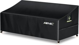 AWNIC Garden Sectional Sofa Cover Outdoor Sofa Cover 3 Seater Garden Furniture Covers Waterproof Outdoor Sofa Covers UV-resistant 220x85x61/71cm