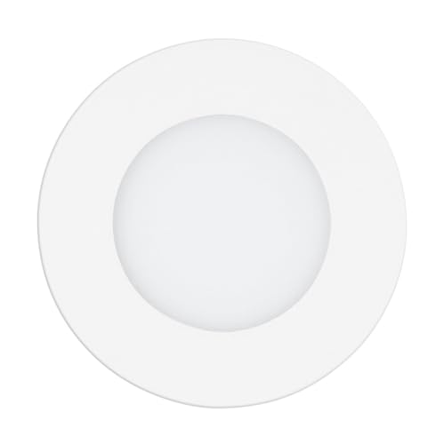 EGLO Access LED recessed spotlight Fueva-A - 1-light aluminium and white plastic, dimmable with remote, colour temp change (warm, neutral, cool), Ø 12 cm