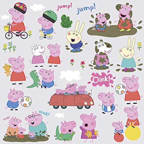 RoomMates Peppa Pig 539193 Sticker Repositionable Vinyl 46 X 0.1 X 26 cm Pink