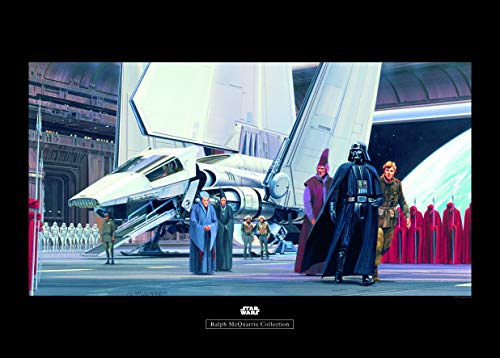 Komar Wall Picture - Star Wars Classic RMQ Death Star Shuttle Dock - Children's Room Decoration Art Print - Without Frame - WB133-70 x 50 cm - Size: 70 x 50 cm (Width x Height)