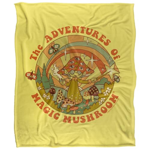 Steven Rhodes Magic Mushroom Silky Touch Super Soft Throw Blanket 152 X 127 Cm