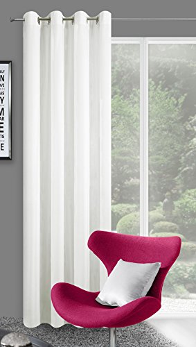 EuroF Irany Modern Vorhange Curtain Polyester 140 x 250 x 1 cm, Polyester, beige, 140 x 250 x 1 cm